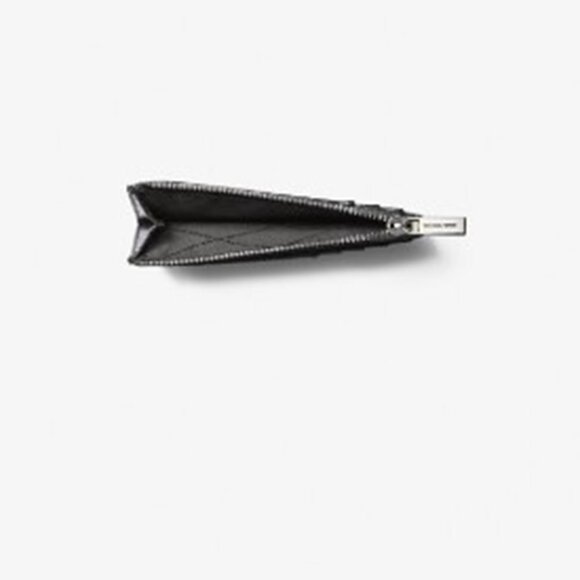 NWT Michael Kors Cooper Slim Signature Logo Zip Wallet - Navy - Picture 4 of 4